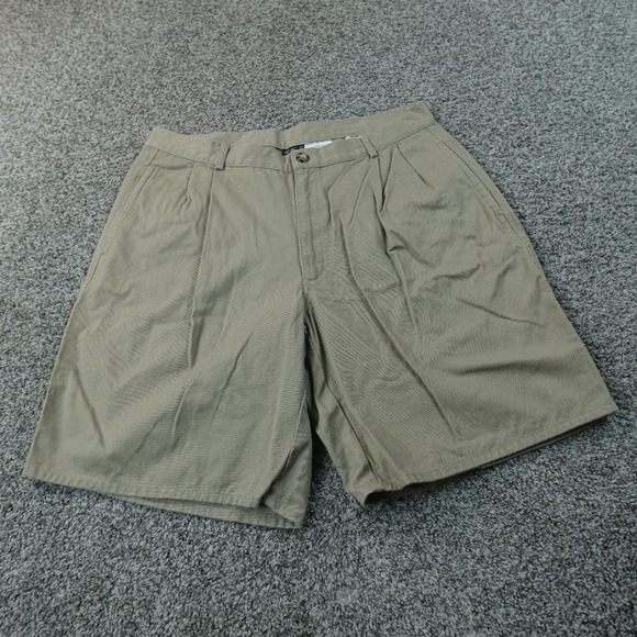 Nike Other - VTG Nike Shorts Mens 36 Beige Brown Tan Khaki Chino Pleated Golf Preppy Dad Y2K